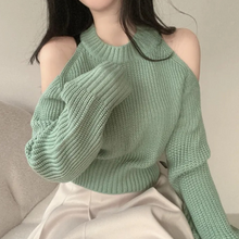 Load image into Gallery viewer, Open Shoulder Sweater
