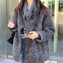 Load image into Gallery viewer, Funnel Neck Soft Fur Jacket

