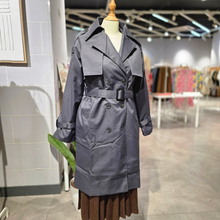 Load image into Gallery viewer, Long Trench Coat
