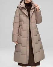 Load image into Gallery viewer, Long Bubble Jacket with Cinched Waist
