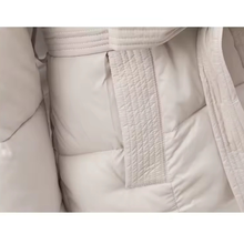 Load image into Gallery viewer, Short Belted Hooded Puffer Jacket
