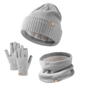 Kiddie Warmer Set (Beanie, Gloves, Neck Warmer) Plain