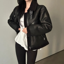Load image into Gallery viewer, High-Collar Suede Jacket
