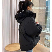 Load image into Gallery viewer, Oversized Puffer with Fur Hood
