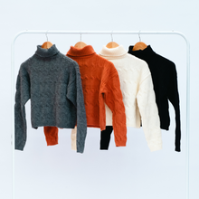 Load image into Gallery viewer, Cropped Knit Turtleneck
