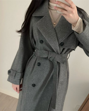 Load image into Gallery viewer, Soft Wool Trench Coat
