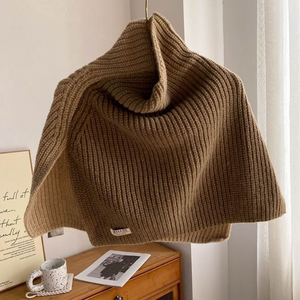 Two-tone Knitted Scarf