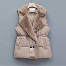 Load image into Gallery viewer, Fur Collar Puffer Vest
