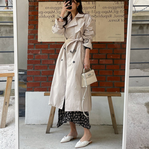 Long Raglan Trench Coat