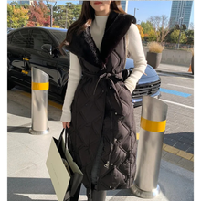Load image into Gallery viewer, Two-way Long Puffer Jacket
