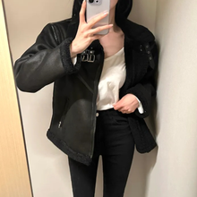 Load image into Gallery viewer, High-Collar Suede Jacket
