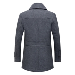 Soft Wool Blend Coat for Men