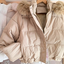 Load image into Gallery viewer, Fleece-lined Puffer with Detachable Hood
