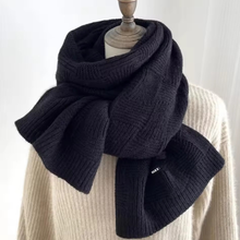 Load image into Gallery viewer, Long Knitted Scarf - Weave Pattern
