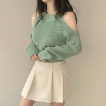 Load image into Gallery viewer, Open Shoulder Sweater
