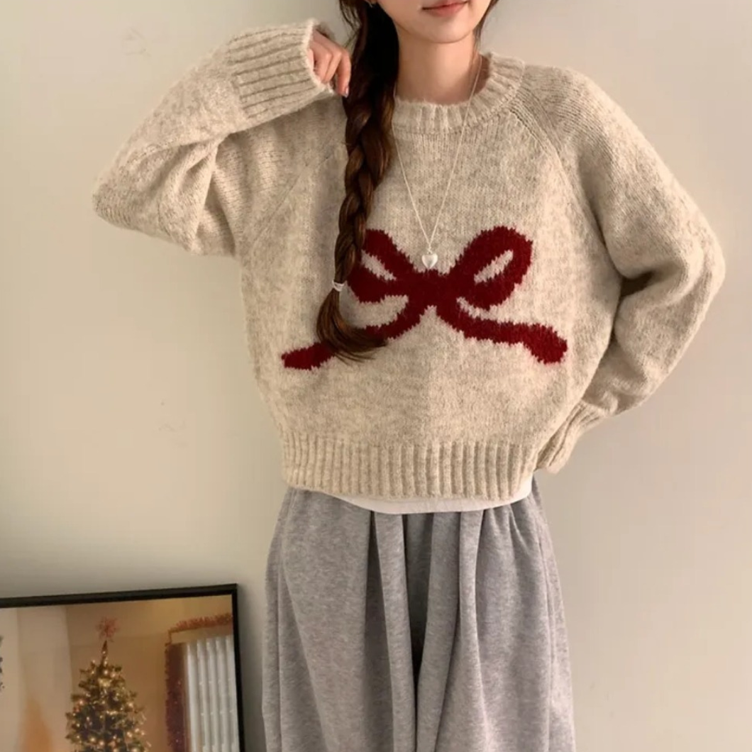 Ribbon Knit Sweater