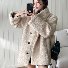 Load image into Gallery viewer, Funnel Neck Soft Fur Jacket

