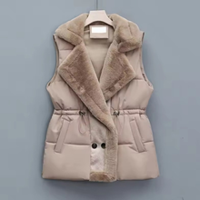 Load image into Gallery viewer, Fur Collar Puffer Vest
