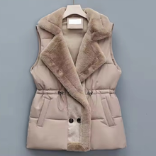 Load image into Gallery viewer, Fur Collar Puffer Vest
