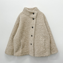 Load image into Gallery viewer, Funnel Neck Soft Fur Jacket
