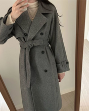 Load image into Gallery viewer, Soft Wool Trench Coat
