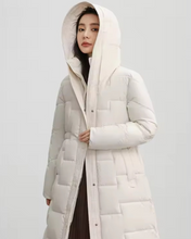 Load image into Gallery viewer, Long Bubble Jacket with Cinched Waist
