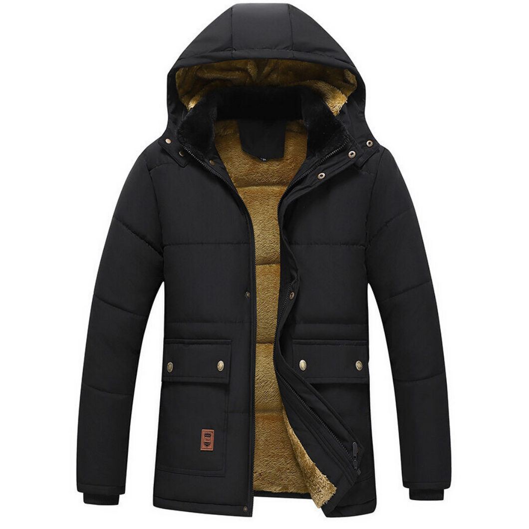 Black Parka Jacket for Men