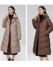 Load image into Gallery viewer, Long Bubble Jacket with Cinched Waist

