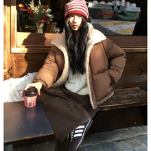 Load image into Gallery viewer, High Collar Sherpa Puffer Jacket
