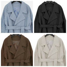 Load image into Gallery viewer, Premium Wool Wrap Coat
