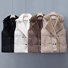 Load image into Gallery viewer, Fur Collar Puffer Vest
