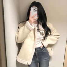 Load image into Gallery viewer, High-Collar Suede Jacket
