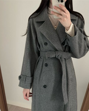 Load image into Gallery viewer, Soft Wool Trench Coat
