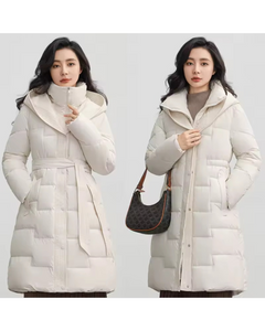 Long Bubble Jacket with Cinched Waist
