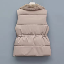 Load image into Gallery viewer, Fur Collar Puffer Vest
