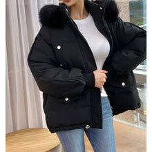 Load image into Gallery viewer, Oversized Puffer with Fur Hood
