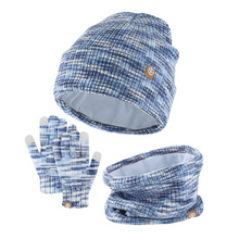 Load image into Gallery viewer, Kiddie Warmer Set (Beanie, Gloves, Neck Warmer) Printed
