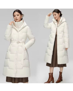 Long Bubble Jacket with Cinched Waist