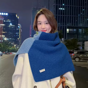 Two-tone Knitted Scarf