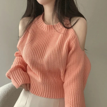 Load image into Gallery viewer, Open Shoulder Sweater
