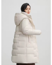Load image into Gallery viewer, Long Bubble Jacket with Cinched Waist
