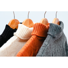 Load image into Gallery viewer, Cropped Knit Turtleneck
