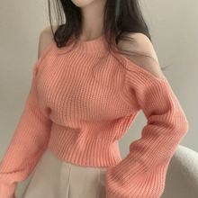 Load image into Gallery viewer, Open Shoulder Sweater
