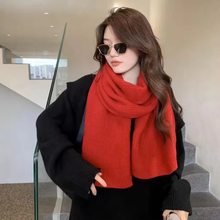 Load image into Gallery viewer, Long Knitted Scarf - Weave Pattern
