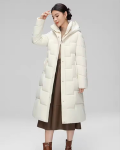 Long Bubble Jacket with Cinched Waist