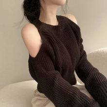 Load image into Gallery viewer, Open Shoulder Sweater
