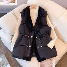 Load image into Gallery viewer, Fur Collar Puffer Vest
