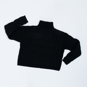 Cropped Knit Turtleneck