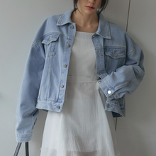 Load image into Gallery viewer, Semi-Oversized Denim Jacket
