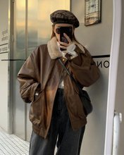 Load image into Gallery viewer, Faux Leather Jacket
